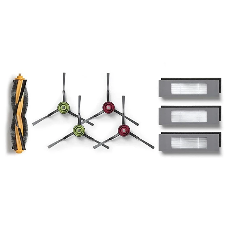 

Roller Brush Side Brush Hepa Filter Replacement Kit for Ecovacs DEEBOT OZMO 950 & 920 Vacuum Cleaner Parts