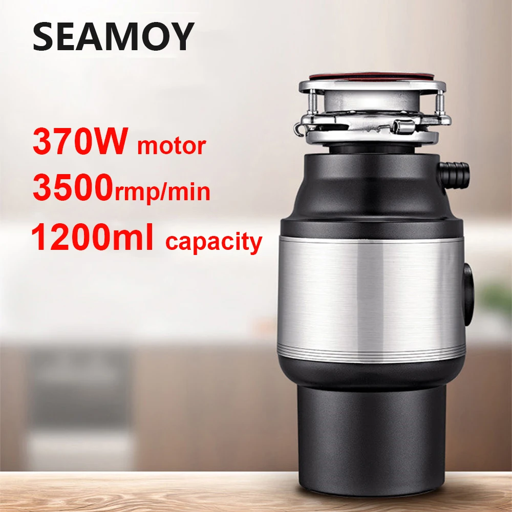 Seamoy 1.2L кухонный комбайн для мусора, измельчитель пищевых отходов с воздушным переключателем, перезагрузка, утилизация Кухонных Отходов 220 В