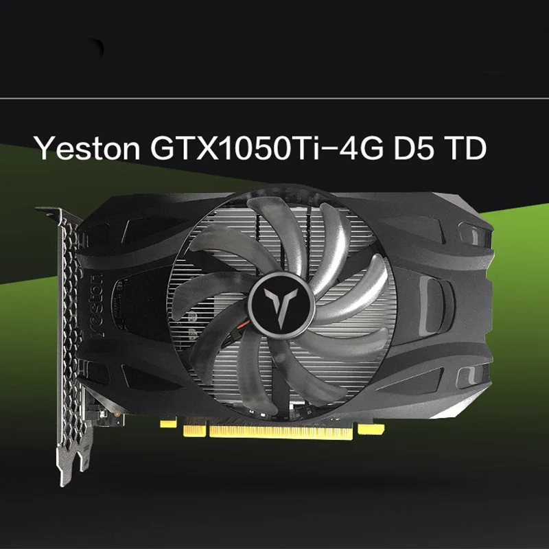 Yeston GeForce GTX 1050Ti GPU 4 ГБ GDDR5 128bit игровой настольный компьютер ПК видеографические