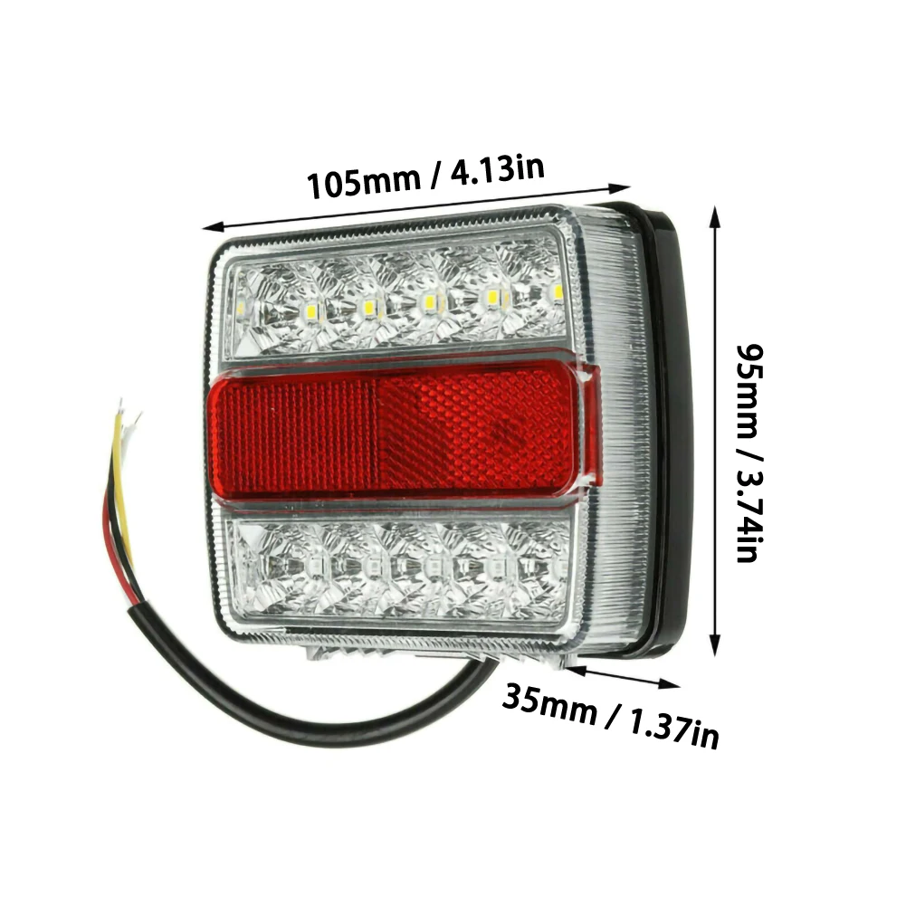 

LED Submersible Trailer Tail Lights License Plate Light Kit Boat Marker Truck Waterproof Brake Tail Signal Light Boat RV Camper