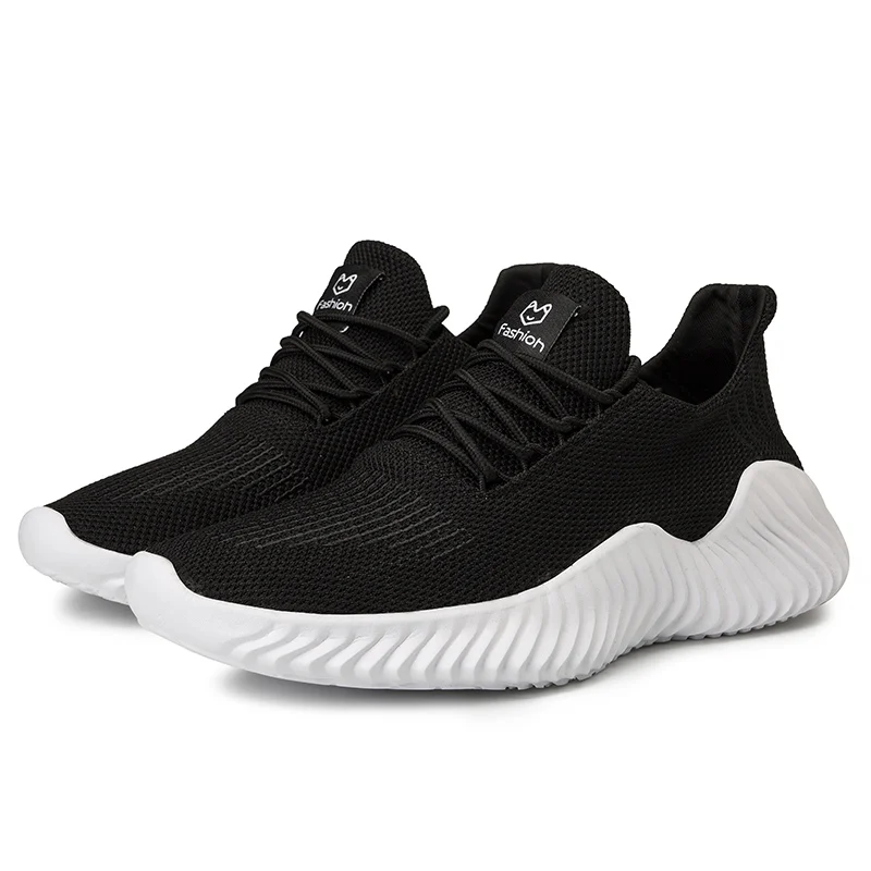 

Fashion Mesh Men's Running Shoes Lightweight Breathable Sneaker Cushioning Wear-resistant Soles Outdoor Jogging Shoes