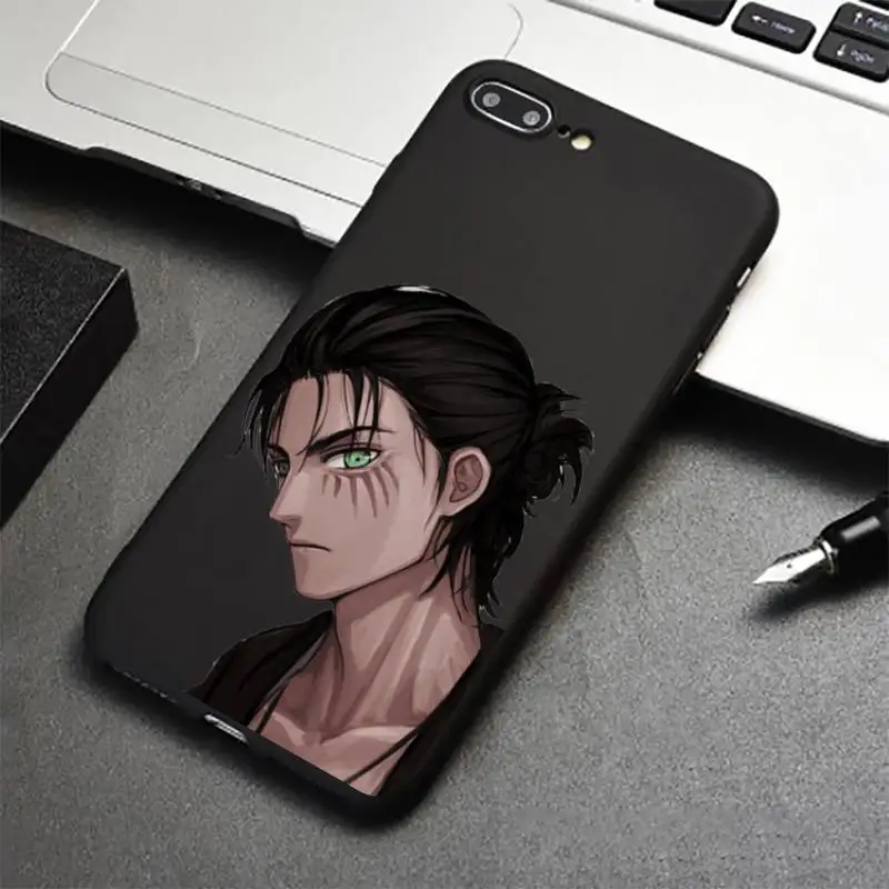 

Attack on Titan Eren Jaeger Phone Case for iPhone 12 11 mini pro XS MAX 8 7 6 6S Plus X 5S SE 2020 XR