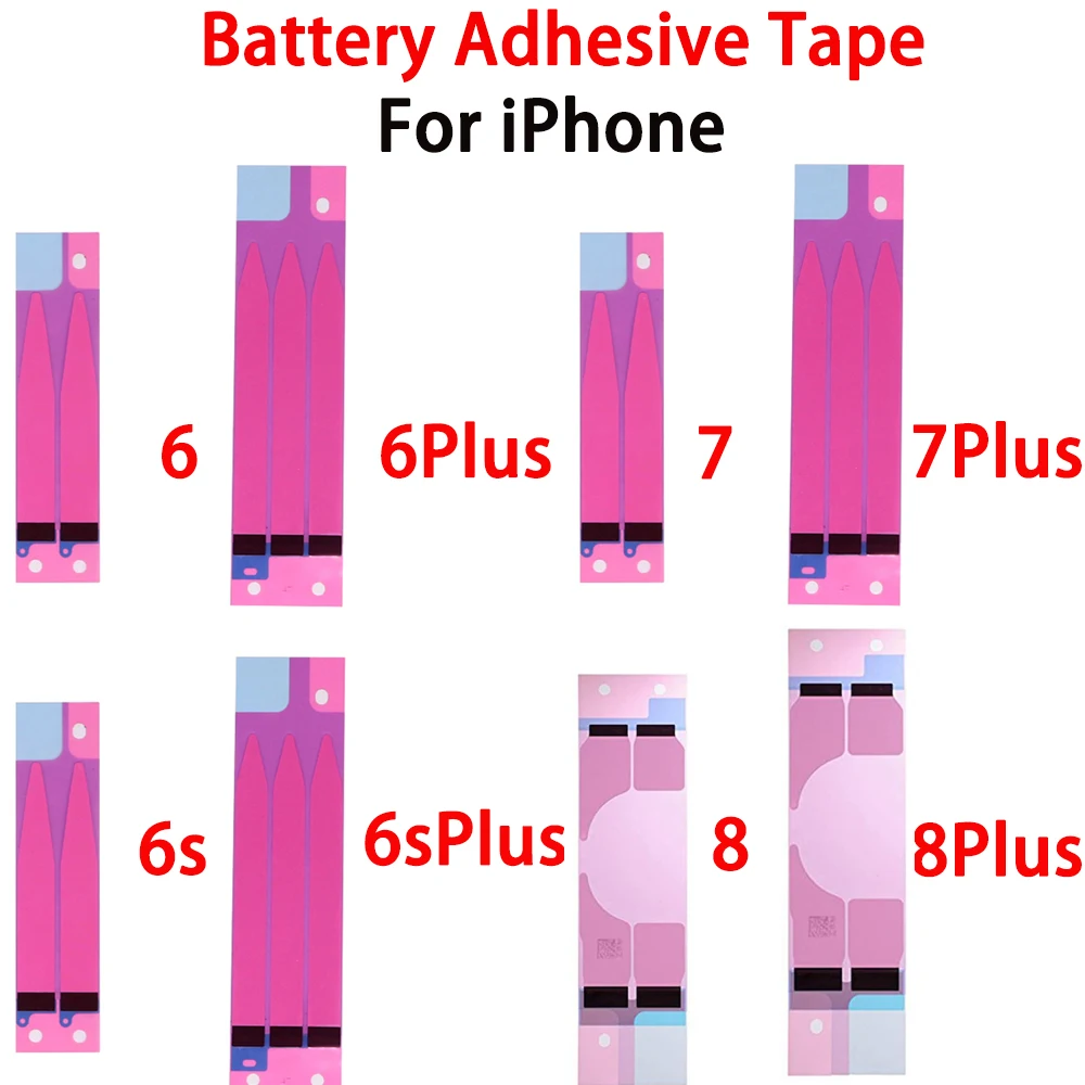 

2X Battery Adhesive Tape Stripe Anti-Static Glue Sticker For iPhone 6 6Plus 6s 6sPlus 7 7Plus 8G 8Plus