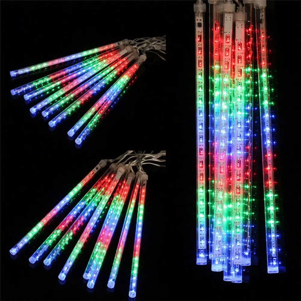 1 комплект светильник s 144led метеоритный падающая звезда капли дождя сосулька снег