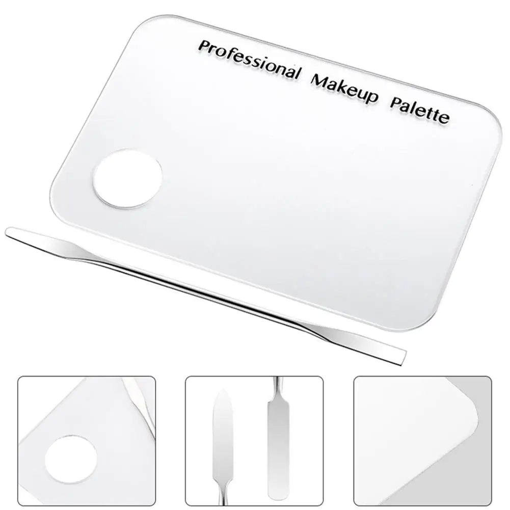 Акриловая палитра для макияжа Гель лак ногтей Палетка смешивания шпателей