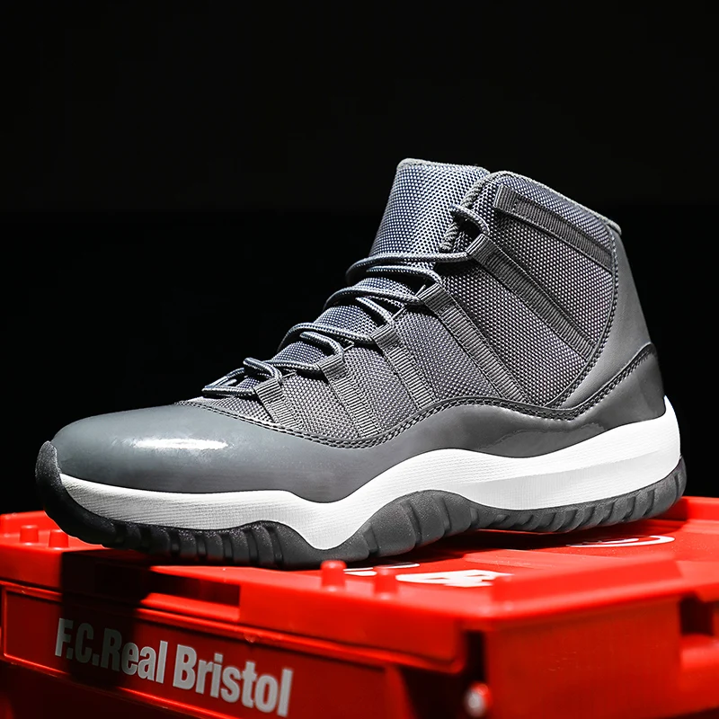 

Men's Basketball Shoes Breathable Cushioning Non-Slip Wearable Sports Shoes Gym Training Athletic Basketball Sneakers Size 39-47