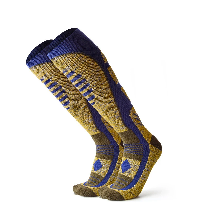 Носки для катания на лыжах хлопковые теплые спортивные носки длиной до середины