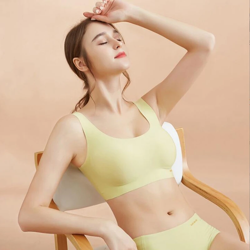 Комплект женского Бесшовного нижнего белья с бюстгальтером пуш-ап | Женская