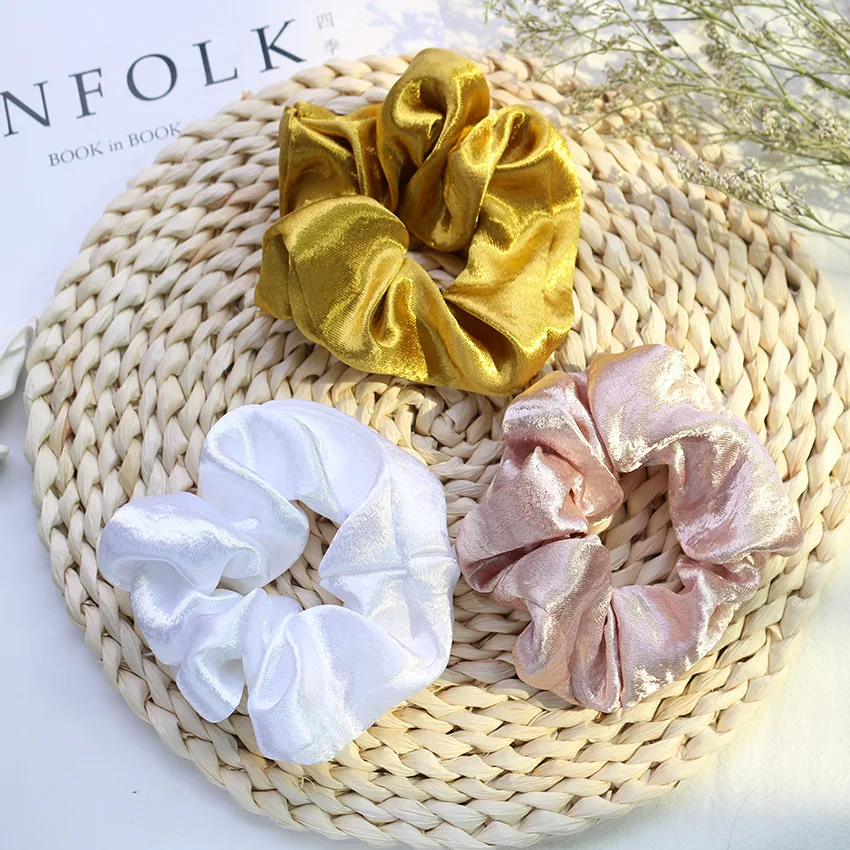 2/3/6pc Velvet Scrunchies Korean Elastic Hair Bands Set Accessories Girls