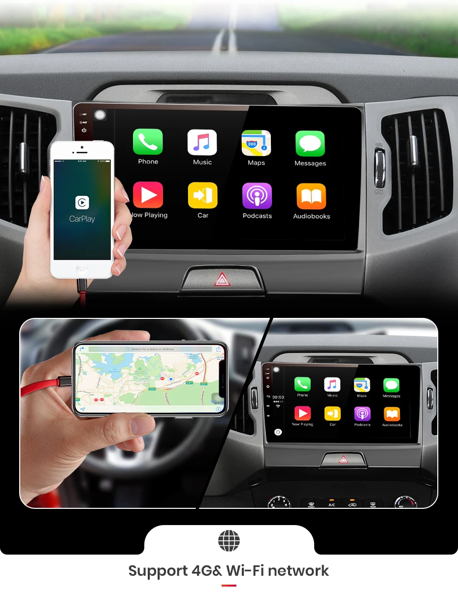 Junsun V1 pro 4G+ 64G Android 9,0 DSP для Kia sportage 3 4 2010 2011- автомобильный Радио Мультимедиа Видео плеер gps 2 din dvd