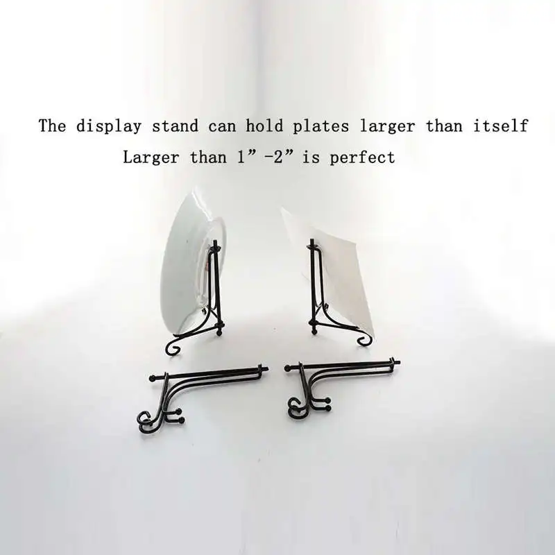 (2 упаковки) железная стойка дисплея черная мольберт пластина дисплей фото