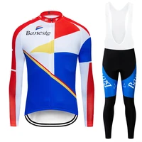 banesto 2020 breathable long sleeve cycling set mountain bike clothes autumn bicycle jerseys clothes maillot ropa ciclismo