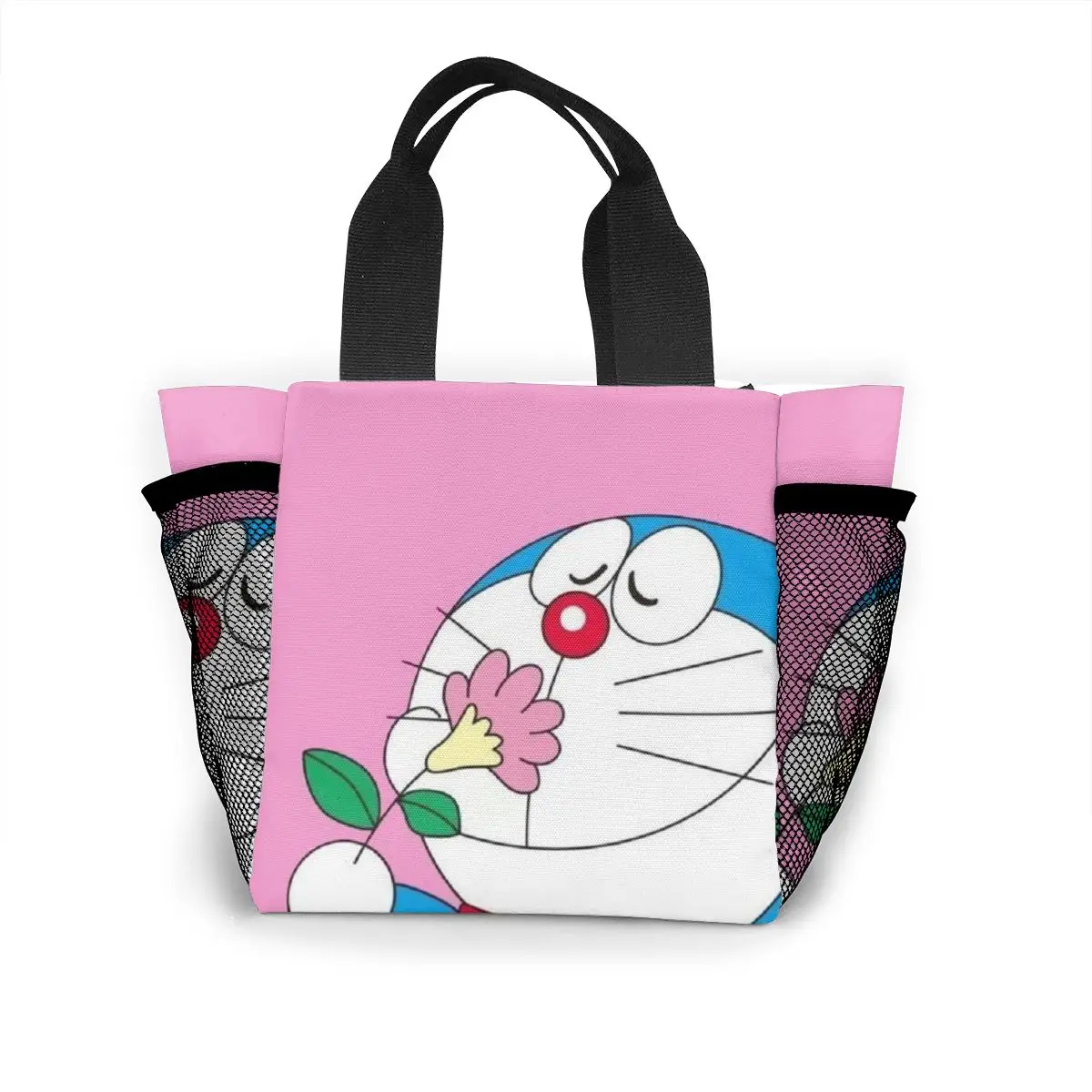 

Doraemon сумки для ланча для женщин, Термоизолированный Ланч-бокс, сумка-тоут, многоразовый органайзер для продуктов для взрослых