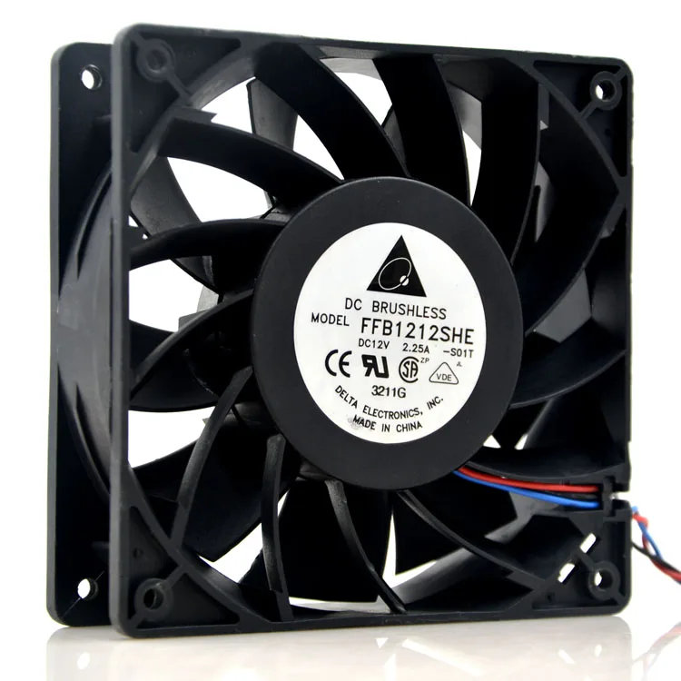 Вентилятор охлаждения GPU 120 куб. М для delta FFB1212SHE 12 см мм 120*38 В а кулер сервера|Кулеры