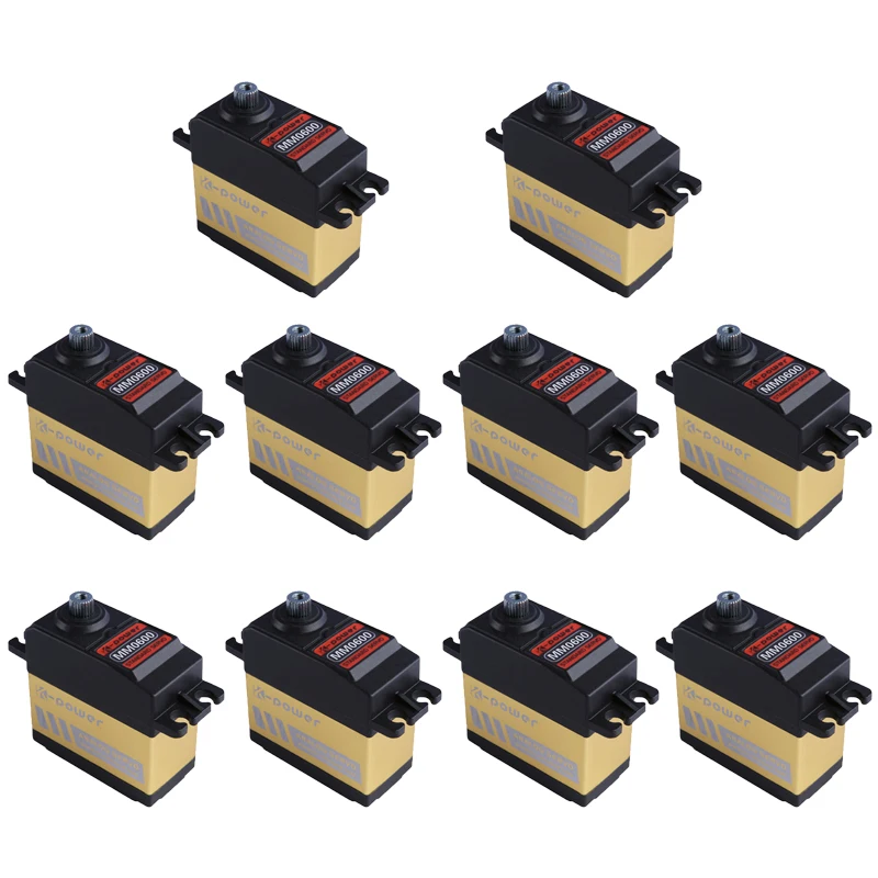 

10 шт. K-power MM0600 58 г 6 кг металлическая Шестерня стандартный микро/мини-сервопривод для радиоуправляемого робота/самолета/автомобиля/лодки/втя...
