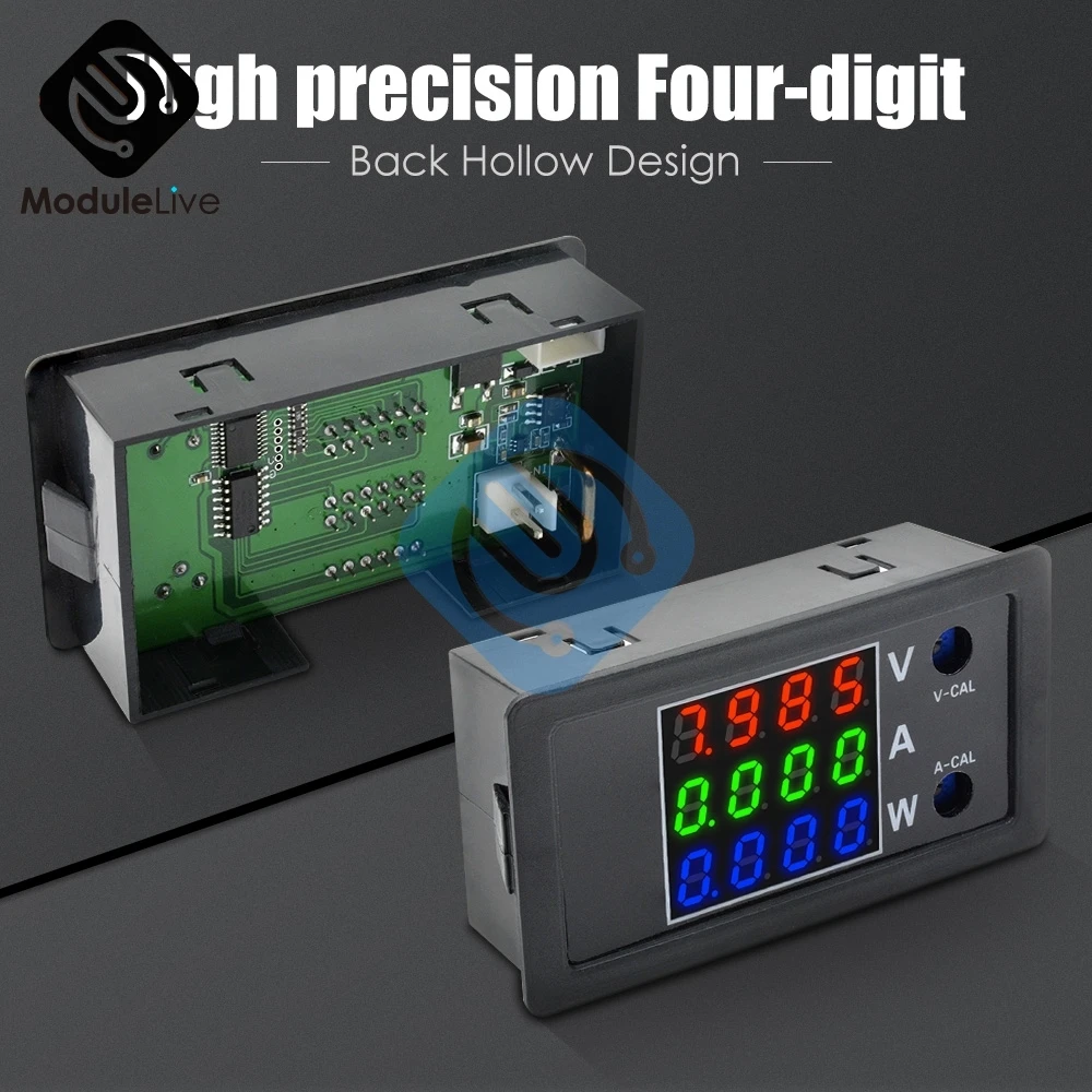 Высокоточный измеритель напряжения и силы тока вольтметр амперметр 3 дисплея 100 в