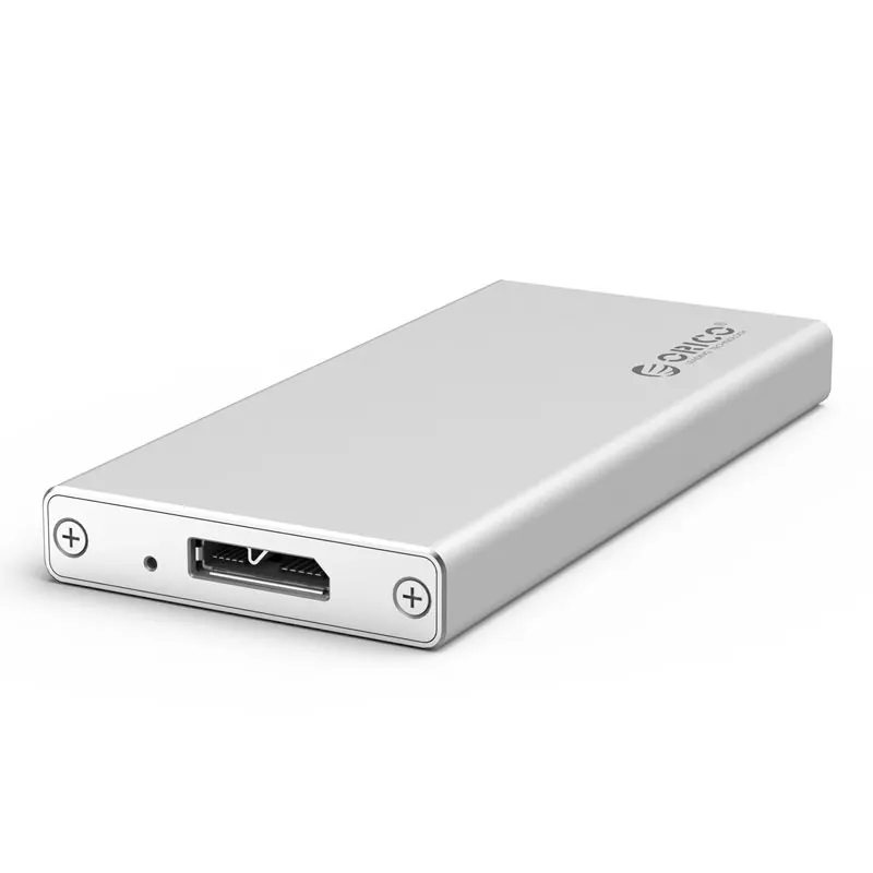 USB 3 Port ORICO алюминиевый USB3.1 type-C mSATA SSD корпус USB3.0 mSATA SSD чехол винтовой фиксации с кабелем для передачи данных для Windows/Linux/Mac - Цвет: USB 3 Port