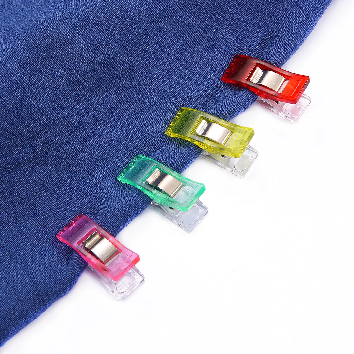 10/50pcs Job Foot Case Plastic Clips Quilting Craft Crocheting Knitting Safety Assorted Binding Paper Sewing Tools | Дом и сад