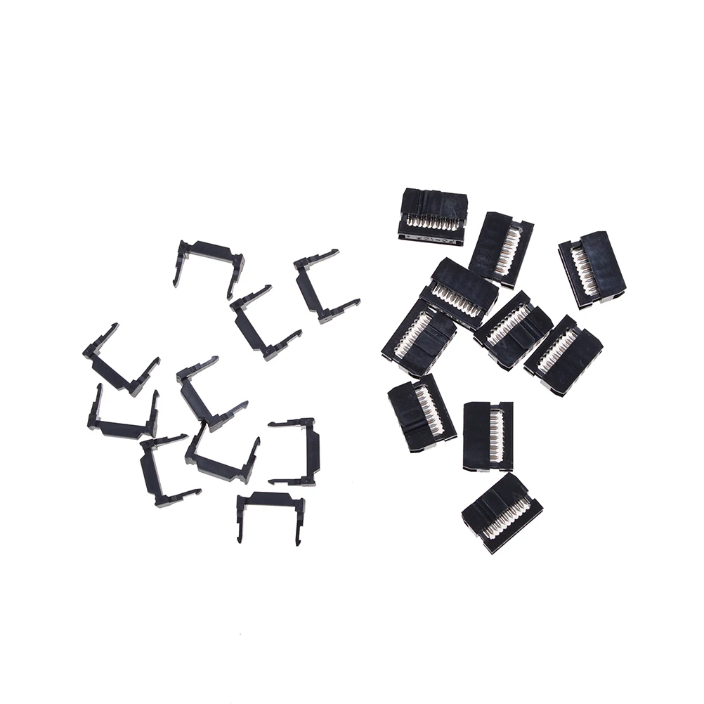10 шт. FC 10P 2x5Pin Dual Row шаг 2 54 мм гнездо IDC соединитель наружный коллектор контактный