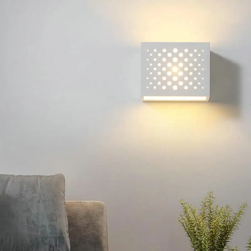 7 Вт G9 из Белого Гипса лампа корпус светодиодный настенный светильник LED