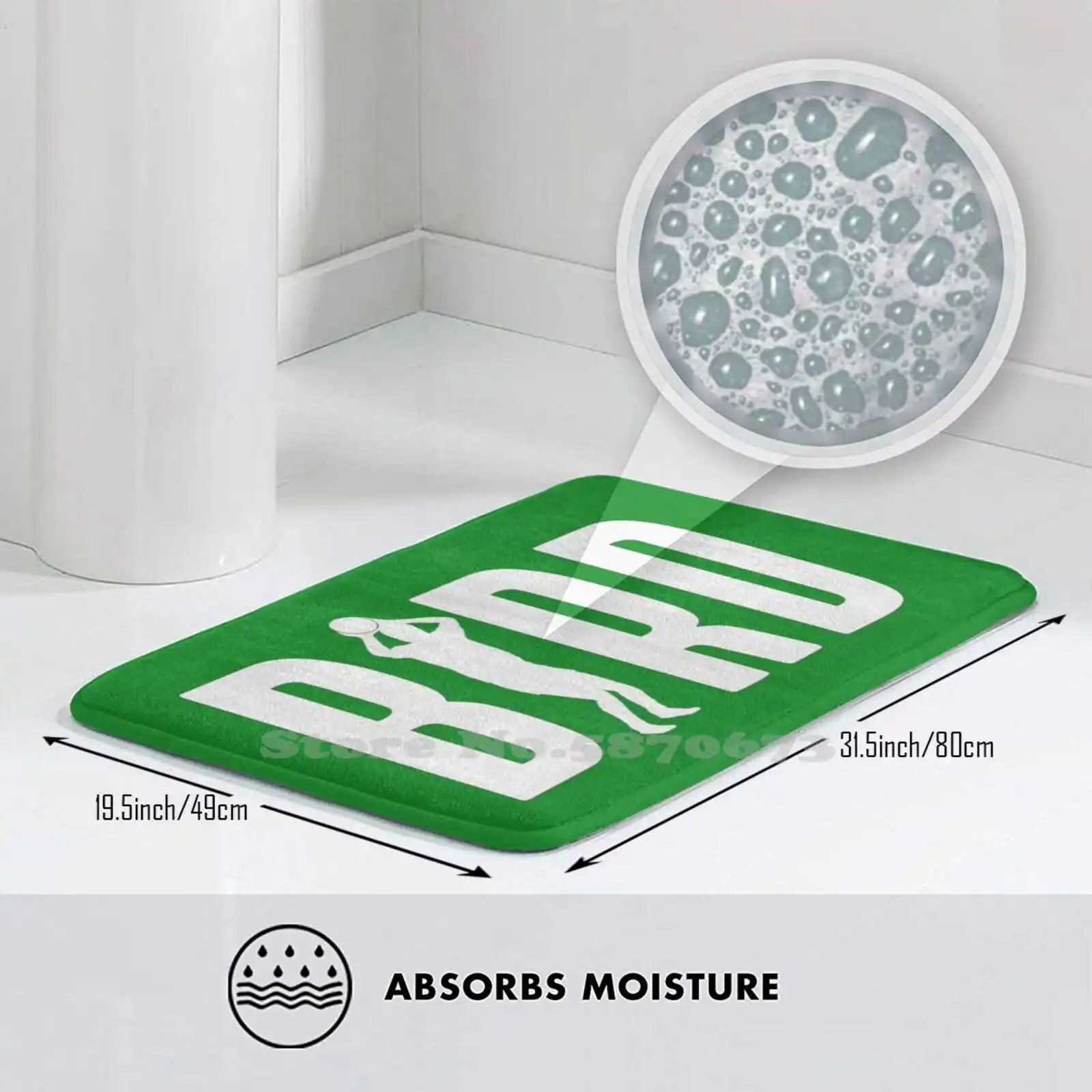 Мягкий ковер с рисунком птиц и белых цветов домашний Коврик для двери яркий Ларри