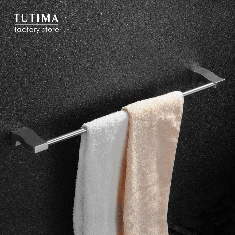 Одинарный держатель для полотенец из нержавеющей стали Tutima SUS 304 с матовой