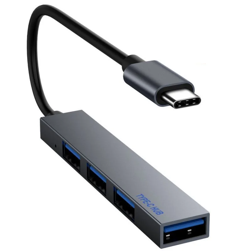 Концентратор с 4 портами USB Type C на 2 0 разветвитель конвертер OTG Кабель адаптер для