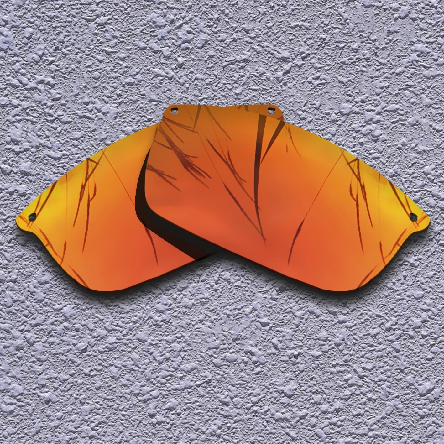 

Orange Red Mirrored Polarized Replacement Lenses for Carbon Blade Sunglasses Frame 100% UVA & UVB