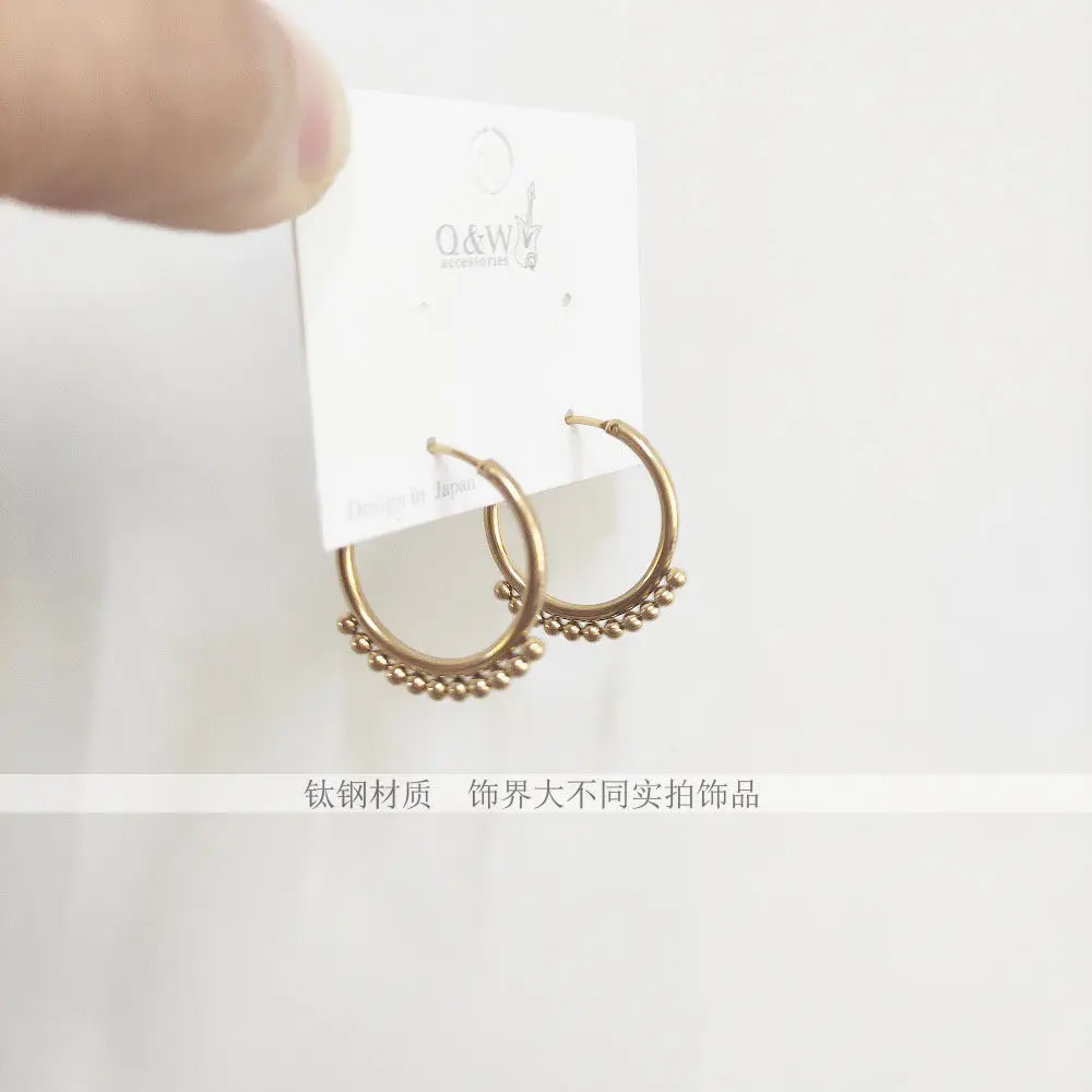 

Серьги-кольца для женщин, серьги-кольца из нержавеющей стали, минималистичные серьги-капельки Для Пирсинга Ушей
