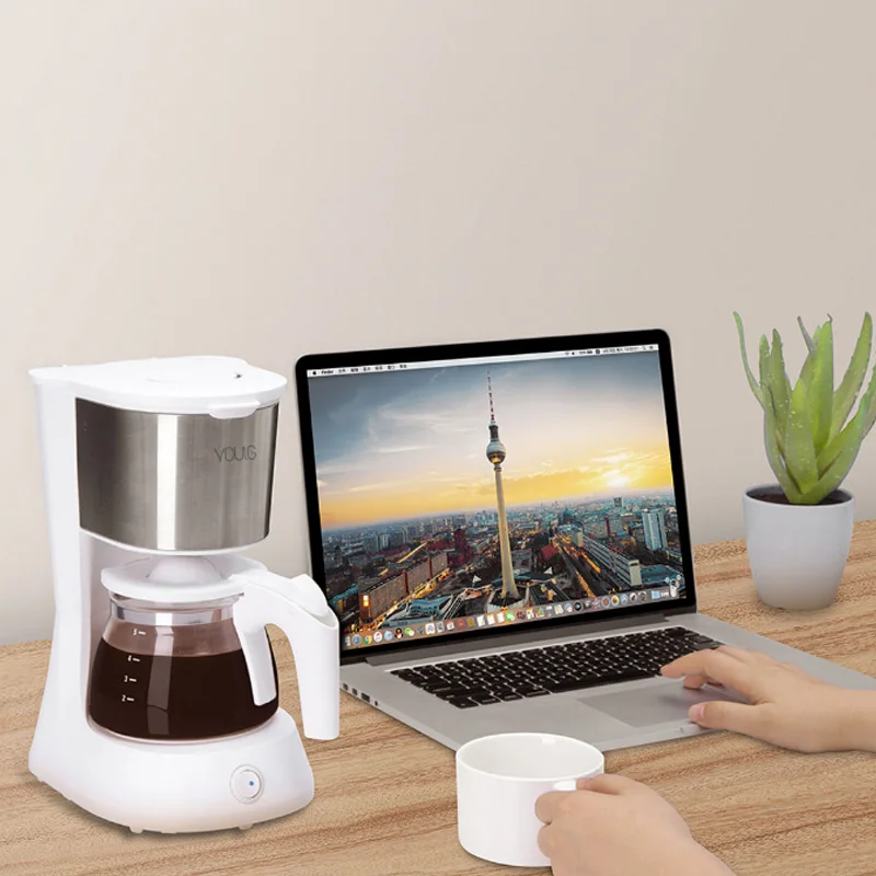 Xiaomi Mijia Youlg кофемашина 220 в эспрессо с 652 мл стеклянный чайник кофе порошковый фильтр антикапельная изоляция чайник