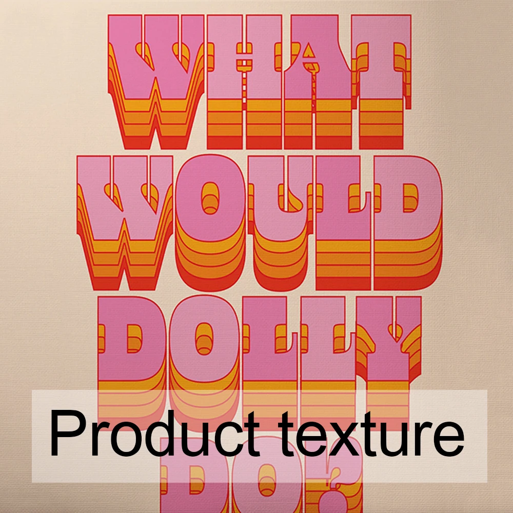 Будет Долли делать красочные вдохновляющие цитаты настенное Искусство Холст