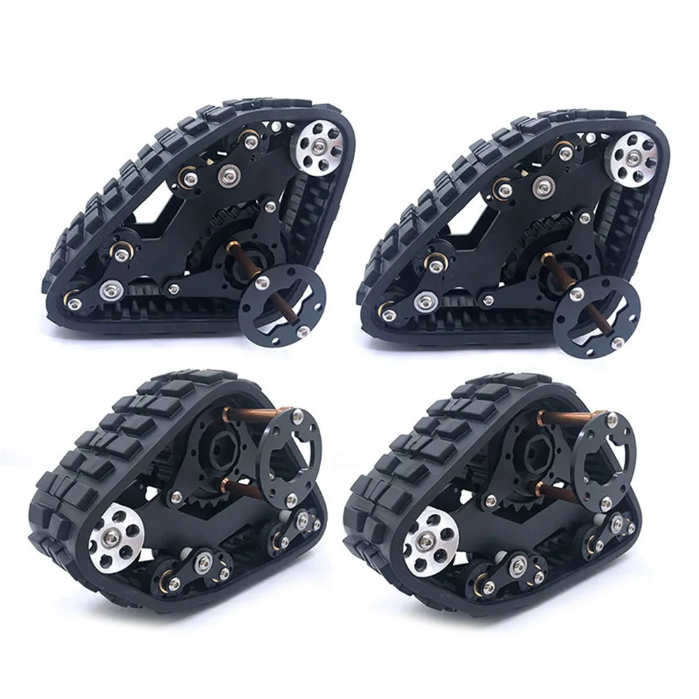 4 шт. трек колеса зимние шины для 1/10 Axial SCX10 SCX10II 90016 90027 90035 90036 90037 RC Гусеничный