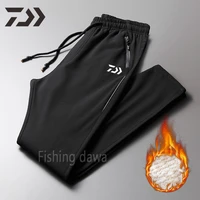 winter fishing pants daiwa waterproof windproof fleece trousers for men keepwarm hiking camping outdoor fishing clothing thicken