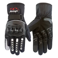 superbmotor motorcycle gloves racing waterproof windproof winter warm leather cycling bicycle cold guantes luvas motor glove