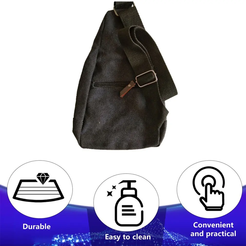 

Men Small Canvas Military Messenger Shoulder Travel Hiking Bag Backpack