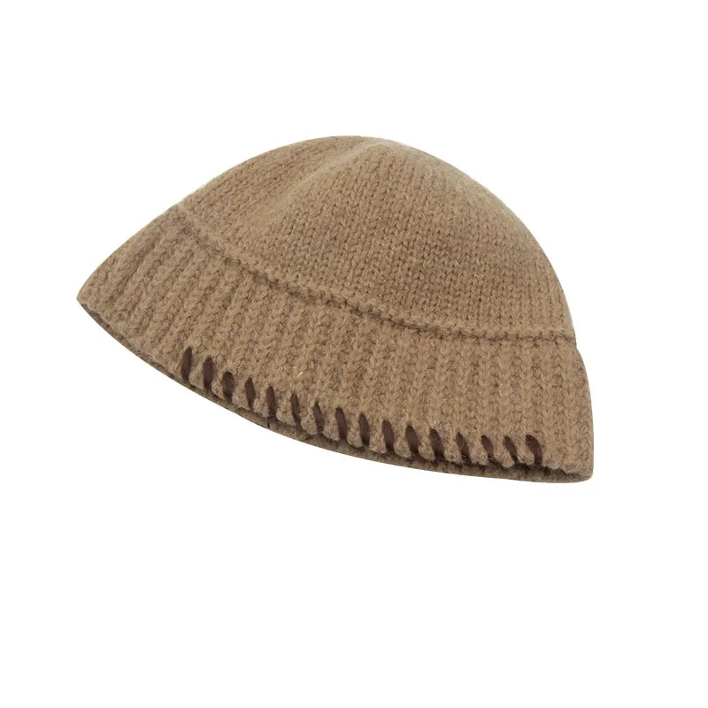 

2020 New Women's Autumn And Winter Retro Wild Wool Bucket Hat Thickened Warm Fisherman Cap