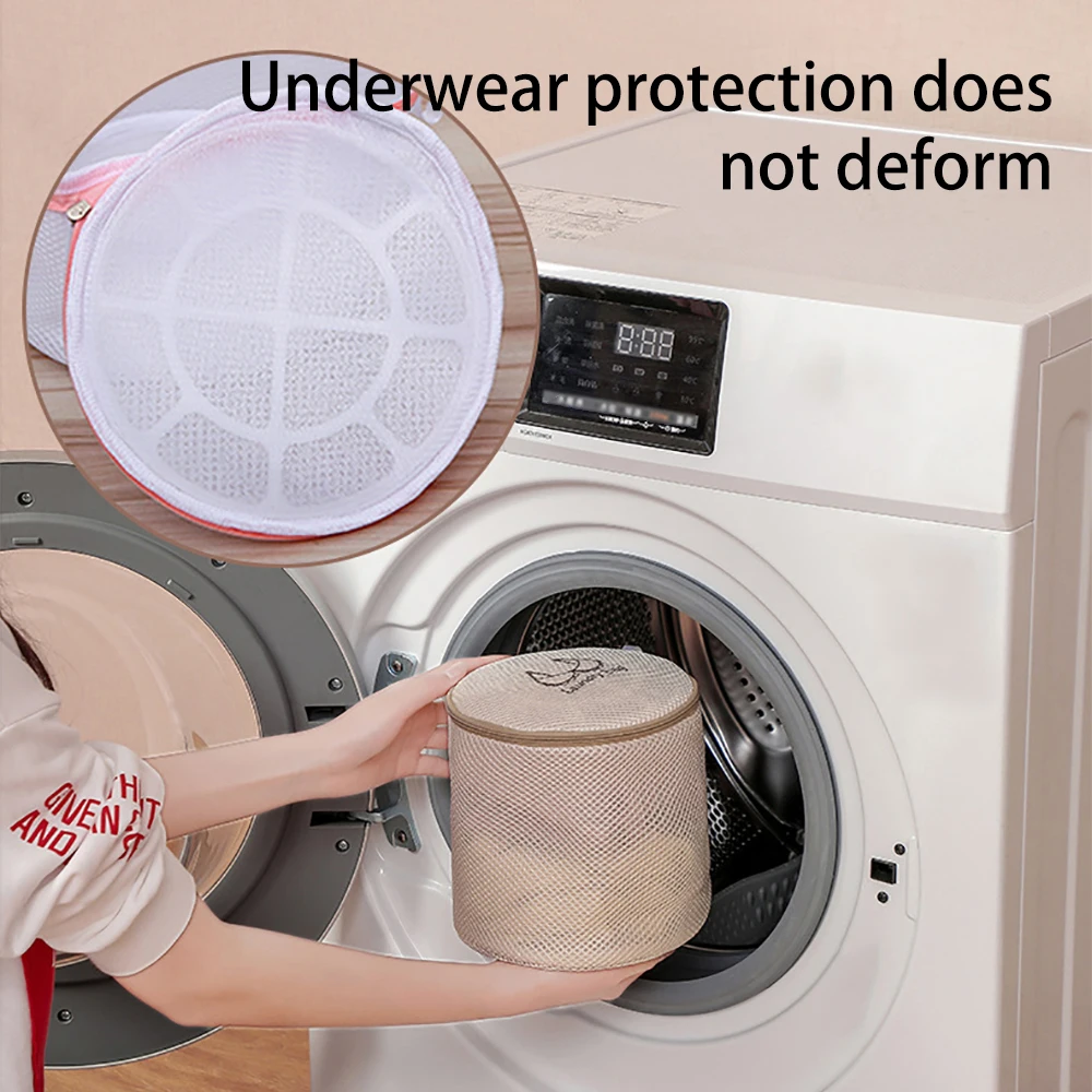 

1PC Washable Mesh Wash Bag Bra Underwear Socks Special Laundry Bag Household Cleaning Embroidery Classified Laundry Pouch