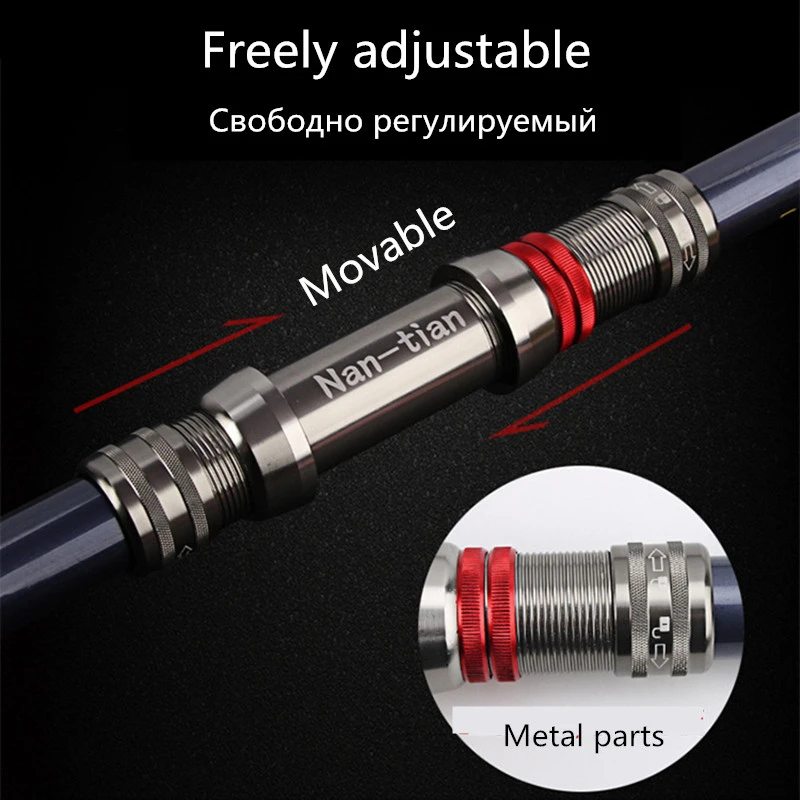 Мощная спиннинговая удочка для больших рыб сверхпрочная телескопическая на