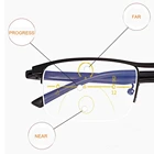 Очки для чтения NONOR с Anti-Blue Block Half Frame Metal TR + 1,0 + 1,5 + 2,0 + 2,5 + 3,0 + 3,5