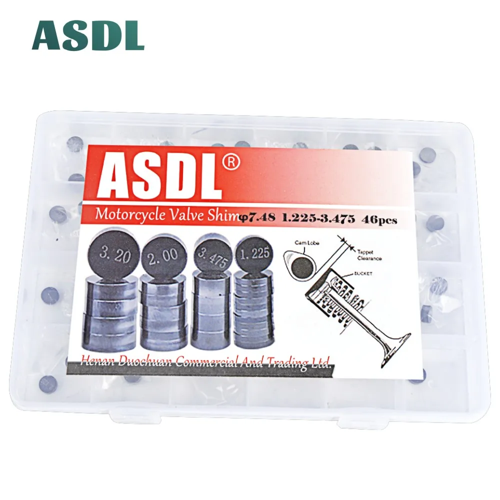 46 шт. детали двигателя мотоцикла регулируемый клапан прокладки-шайбы 7 48 мм