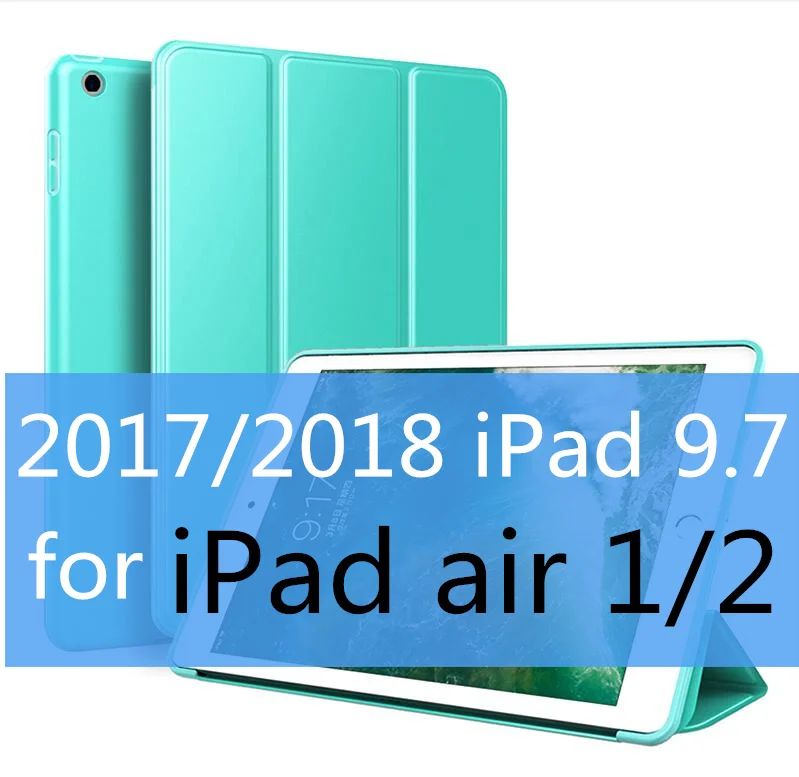 SUREHIN хороший чехол для apple iPad air 2 1 9,7 чехол силиконовый мягкий защитный умный кожаный чехол для iPad 9,7 чехол - Цвет: Green