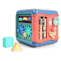 baby activity cube toy shapes sorter toy for baby toddler educational shape sorter musical toy bead maze counting