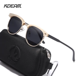Мужские солнцезащитные очки KDEAM Metal Add TR90, поляризационные солнцезащитные очки унисекс с кристаллами, сверхлегкие очки KD091