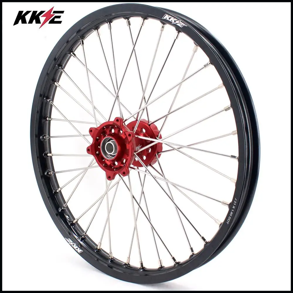 KKE 21 & 18 комплект колес для мотоцикла HONDA CRF250R 2014-2021 CRF450R 2013-2021 Red Hub | Автомобили и