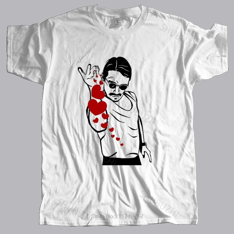 Летняя мужская футболка с сердечками Турецкая соль шеф-повар нустарет стейк