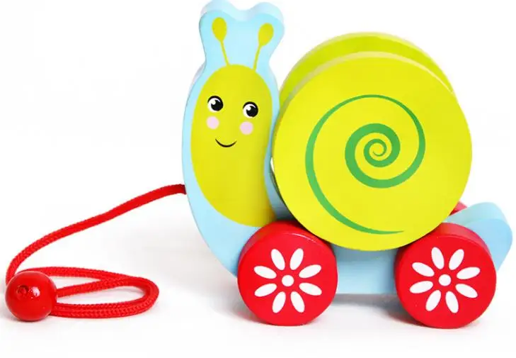 Деревянные блоки еж и искусство деревянные игрушки животных с шиной для детей