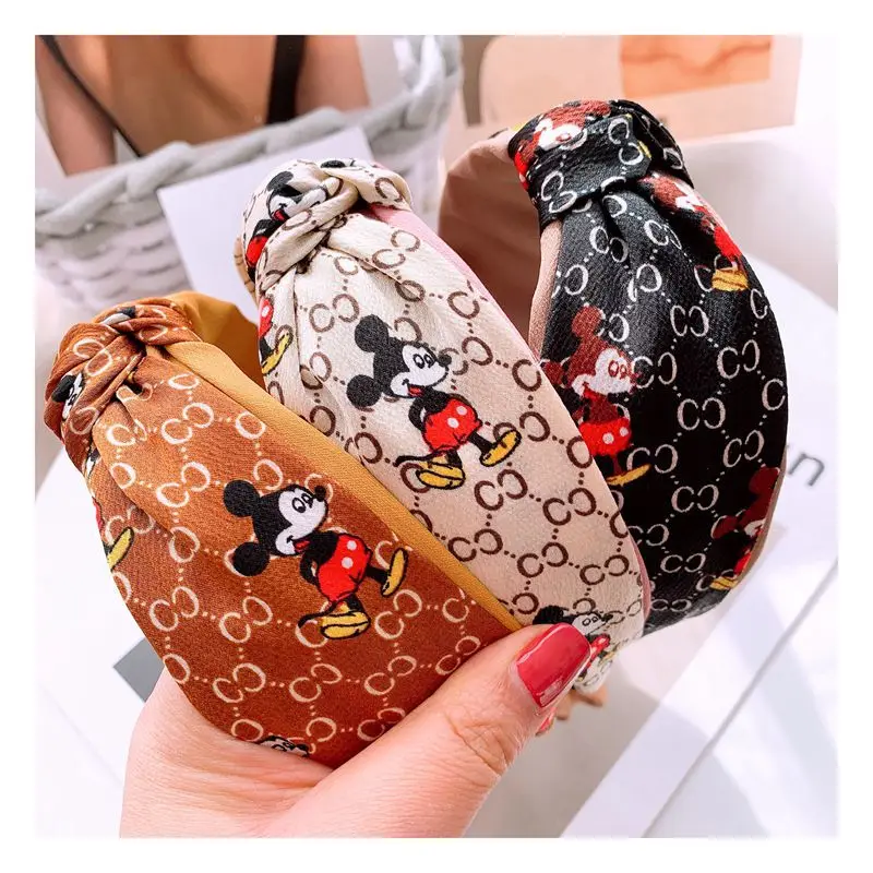 Navidad милые уши Микки Минни Маус повязка на голову рога Косплей олень аксессуары