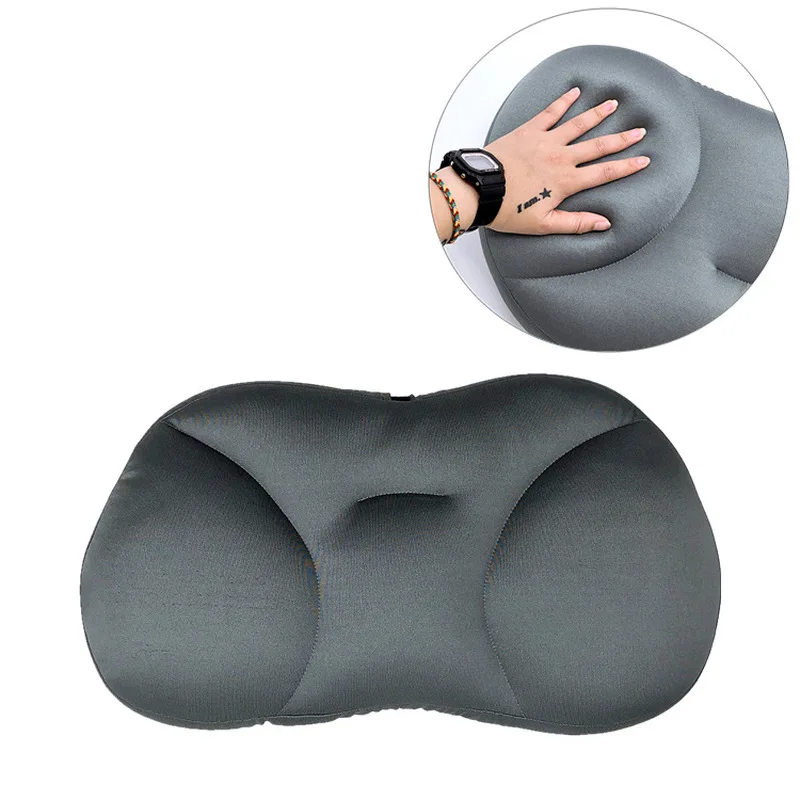 

3D Home Neck Pillow Ergonomic Design Creative Deep Sleep Addiction Washable Polyester Pillowcase Cover Travel Pillows Neck