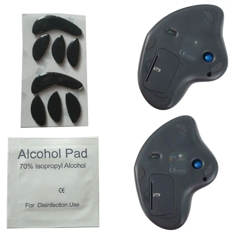 

2Pcs 0.6mm Thickness Replace Mouse Feet Mouse Skates For Logitech M570 Trackball Ergonomic Vertical Mouse