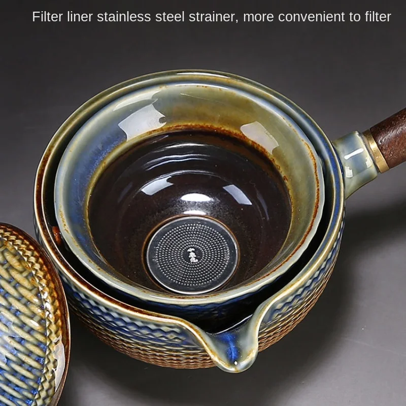 Дорожный чайный набор керамическая чайная чашка автоматический вращающийся